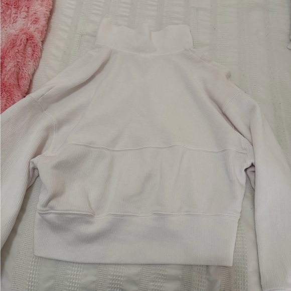 Aerie Cream Half-Zip Sweatshirt - Picture 2 of 4